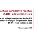 Resultats del baròmetre sobre la realitat LGBTI+ a les residències