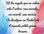 Premi al missatge nadalenc més entranyable