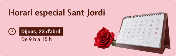 horari especial sant jordi 2026