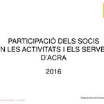 Informe de participació dels socis 2016