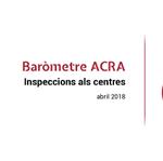 Baròmetre ACRA "Inspeccions als centres"