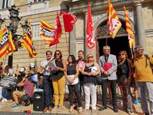 Foto Concentració plaça Sant Jaume