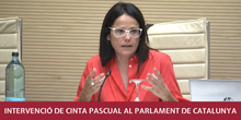 Intervenció de Cinta Pascual al Parlament 1COL